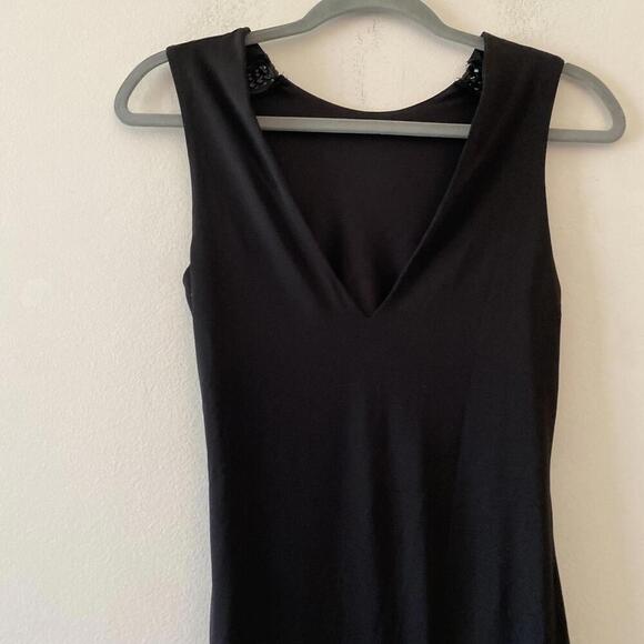 SISTAGLAM black ruched chain detailing sleeveless maxi dress - Picture 6 of 7
